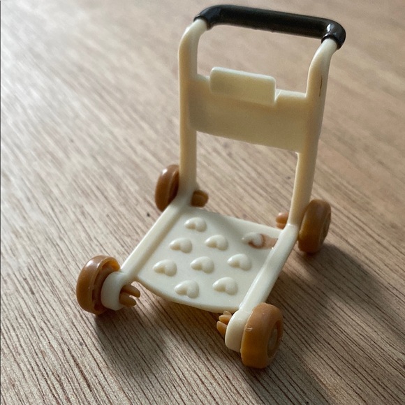 Lil Woodzeez Hopin Farmers Market Shopping Cart Hand Cart Calico Critters Set - Picture 1 of 7